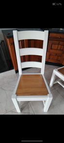 4 solid wood dining chairs