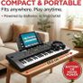 49 Key Keyboard Piano with Power Supply, Sheet Music Stand, Piano Note Stickers & Simply Piano Lessons Image 5