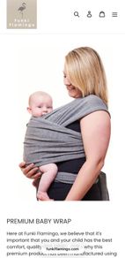 Baby sling/wrap -Funki Flamingo
