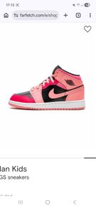 Girls Nike - Air Jordan 1 Mid GS Trainers - UK 5 EU 38 - Worn once Perfect - RRP 247