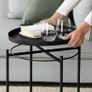 IKEA Gladom black tray table x2 Image 2
