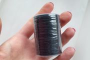 Black string/cord for making jewelry etc. 0,6mm 85m NEW