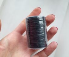 Black string/cord for making jewelry etc. 0,6mm 85m NEW