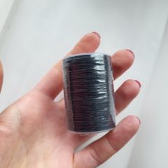 Black string/cord for making jewelry etc. 0,6mm 85m NEW