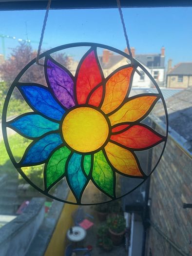 Suncatcher with vibrant colours