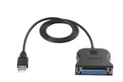 USB to IEEE 1284 DB25 25-Pin Parallel Printer Female Adapter Cable Cord
