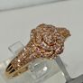 Diamond 9K (375) Rose Gold SGL Certified Pink Diamond Cluster Ring. Image 9