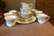 Vintage Queen Anne fine bone China teaset with Free postage