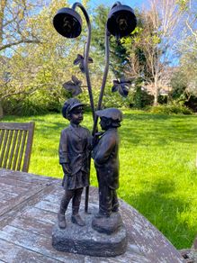 metal bronze style lamp