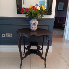 beautiful round hall table
