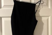 Zara black square neck top size S
