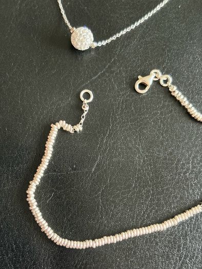 2 sterling silver bracelets
