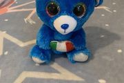 Blue bear soft toy