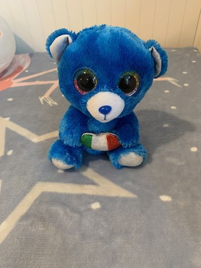 Blue bear soft toy