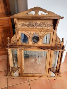 Edwardian overmantle mirror