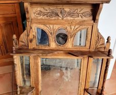 Edwardian overmantle mirror