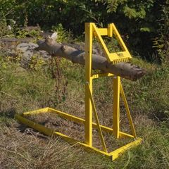Folding Log Buddy Log Saw Horse Smart Holder Bench Chainsaw