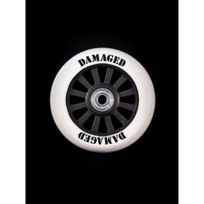 Damaged Nylon 100mm Wheel With Abec 7 Bearings Black