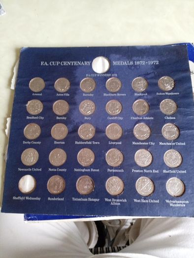 F. A cup medals
