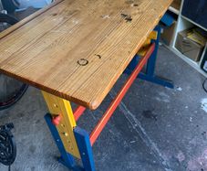 Height and angle adjustable art / drawing desk