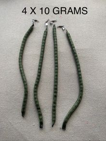 Sets of 4  X 10 GRAM  wriggle weights for salmon & trout