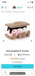 New JELLYCAT Amuseables S'mores