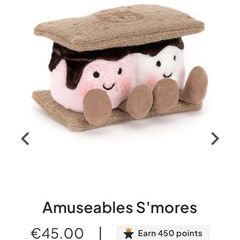 New JELLYCAT Amuseables S'mores