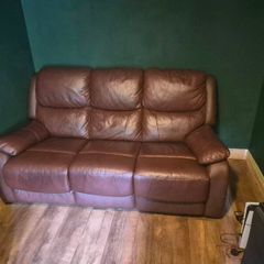 3 seater Sofa and Recliner matching