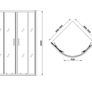 shower quadrant 900x900 black Image 3