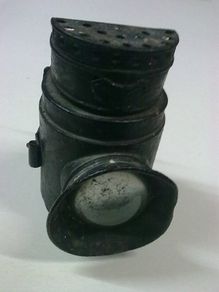 Old Victorian police handlamp by Dolan & Co.