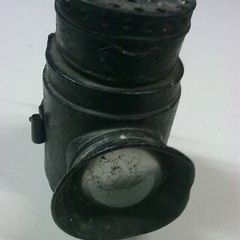 Old Victorian police handlamp by Dolan & Co.