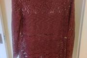 George burgundy knitwear long line jumper size UK22 EU50 Postage included