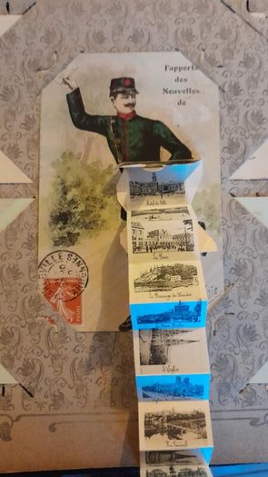 Antique French PostCards circa 1890s to Early 1900s  with Very old Stamps Huge Collection