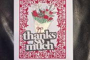 Die Cut Heart Bouquet Bespoke Greeting Cards