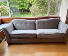 Sofa. Large but splits for transport. Seats 3 to 4