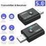2in1 USB Bluetooth 5.0 Transmitter & Receiver Adapter 3.5MM AUX CAR Audio Music Image 2
