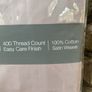 Christy 400 thread count double fitted sheet pebble cotton Image 6