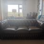 Saxon Leather Chesterfield Sofa Suite Image 5