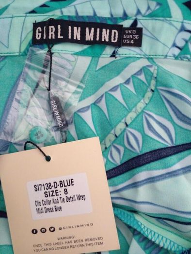 Girl in Mind dress UK8 New
