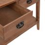 Console Table Solid Fir Wood 126x40x77.5 cm Brown Image 8