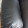 Immaculate Black Leather Look Sofa Set Image 4