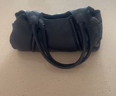 Genuine Leather Black Shoulder bag