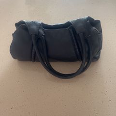 Genuine Leather Black Shoulder bag