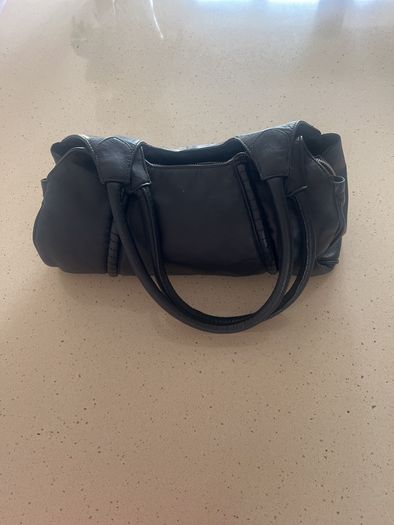 Genuine Leather Black Shoulder bag