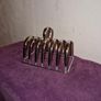 Vintage silver toast rack made in England Image 2