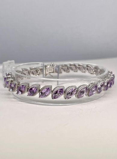 Moroccan Amethyst Cluster Bracelet