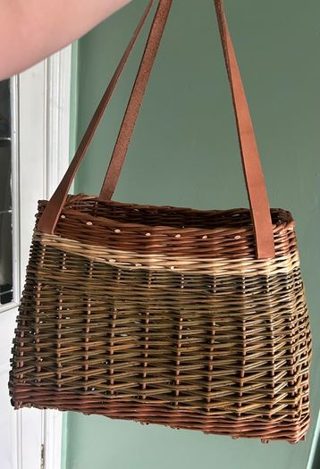 Saille Handmade woven willow 3 colour tote basket