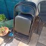 Folding chairs x 4 Image 4