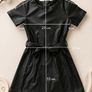 Girls Black Faux Leather dress age 3-4 Image 2