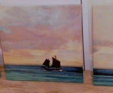 3 large canvas pictures 25 euro